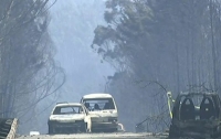Катастрофа в Португалии: люди в машинах сгорают заживо