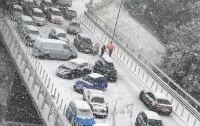 В Неаполе свирепствует сильный снегопад