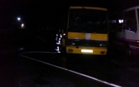 ЧП под Киевом: сгорел пассажирский автобус