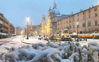 Зима пришла в Италию (видео)