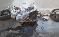 В Одесской области байкер врезался в автомобиль