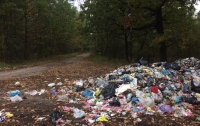 На свалке под Борисполем незаконно выгружают львовский мусор