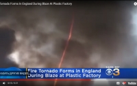 Огненный смерч пронесся над Англией (видео)
