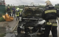 В Киеве сгорело шикарное спортивное авто
