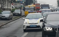 ДТП с участием полицейского авто произошло в Киеве