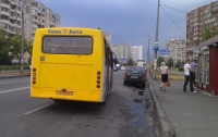 В Киеве женщина выпала на ходу из маршрутки из-за 