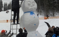 В Карпатах теперь есть рекордно большой снеговик