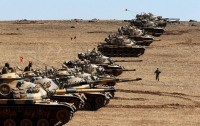 Турция перебросила танки к границе с Сирией