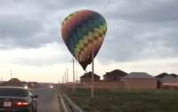 Неуправляемый воздушный шар налетел на высоковольтные провода в Казахстане (ВИДЕО)