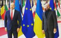 Премьер-министр Денис Шмыгаль встретил в Брюсселе своего двойника