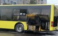 Во Львове горел автобус