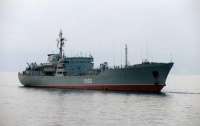 Корабль-мастерская Донбасс стал угрозой безопасного плавания СБ в Керченском проливе,  находясь за 18 миль от него