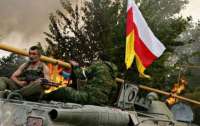 В Мелитополе заметили танки с флагом непризнанной Южной Осетии