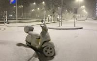 Аномальный снег выпал в Риме