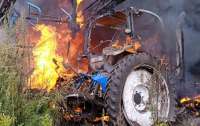 Трактор підірвався міні неподалік від білоруського кордону