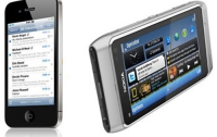 Цена Nokia N8 от iPhone 4 отличается на 4 цента