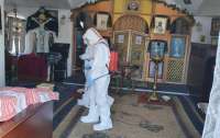 На Житомирщине провели дезинфекцию церкви