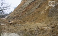 В одесской Аркадии произошел масштабный оползень