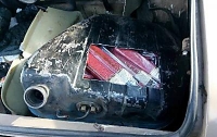 Бизнесмен пытался ввезти в Донецк более 200 кг контрабандной колбасы в бензобаке