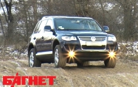 На тест-драйве «Багнета» VW Touareg