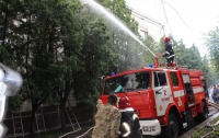 Пожар в театре Черкасс, трое спасателей госпитализированы