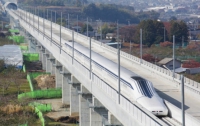 Рекорд скрости установил японский поезд на магнитной левитации