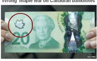 Ошибка на канадских банкнотах (ФОТО)