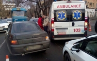 Скорая помощь в Одессе попала в двойное ДТП