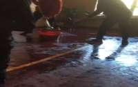 В киевской школе взорвался туалет, случился потоп