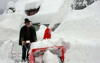 Большая часть Австрии парализована снегом