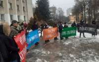 Протестные акции против Сороса и его деятельности в Украине докатились до Закарпатья