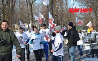 Сторонники Тимошенко бегали по парку, празднуя весну (ФОТО) 