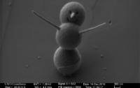 Ученый в Канаде создал снеговика, меньше и тоньше волоска