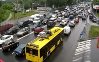 Киев парализовали масштабные пробки