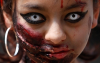 Реалистичный зомби-парад в Мексике (ФОТО)
