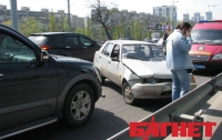 На столичном проспекте внедорожник протаранил «Таврию» (ВИДЕО)
