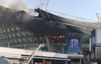 На стадионе китайского клуба случился пожар