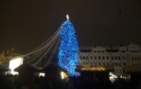 В Киеве зажгли главную новогоднюю елку Украины