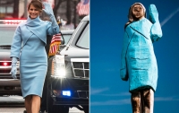 После деревянной Меланьи в Словении установили статую Трампа