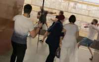 Проссийские подонки избили людей в метро