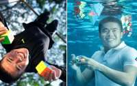 Сінгапурець під водою зібрав кубик Рубіка за 9,29 секунди і потрапив до книги рекордів Гіннеса (відео)