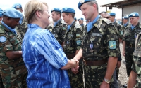  В Либерии украинских миротворцев наградили медалями ООН (ФОТО)