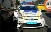В Киеве машина патрульной полиции попала в ДТП. Фото