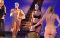 Херсонские чиновники праздновали день театра в компании полуобнаженных девушек (видео)