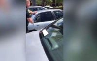 Американские полицейские спасли оставленного в машине питбуля (видео)