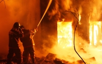 Под Киевом случился крупный пожар (видео)