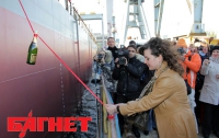 В Крыму на воду спустили разведывательное судно украинского производства (ФОТО)