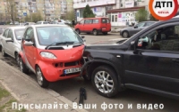 Масштабная авария в Киеве: разбиты три иномарки