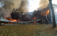 Под Киевом произошел масштабный пожар в спортивной школе