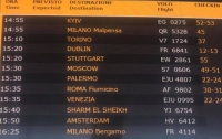 В Итальянском аэропорту начали правильно писать название украинской столицы